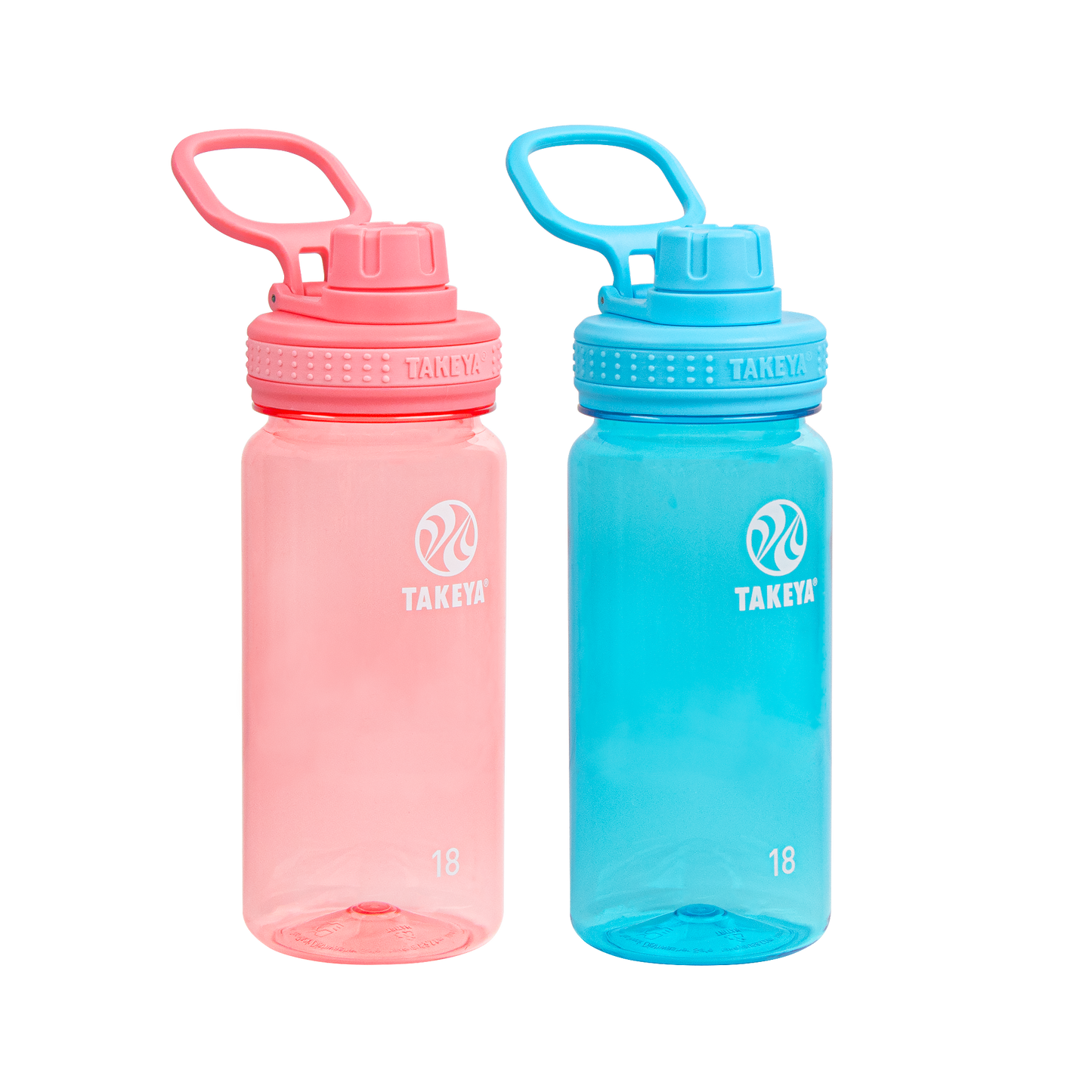 tritan-water-bottle-bundle-with-spout-lid-2-pack-o3 51475-Tritan-Spout-18-2pk-FlutterPink-BreezyBlue-Front_1.png